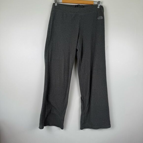 The North Face Lounge Pants Small Gray Polartec Drawstring Waist Straight Leg - Picture 1 of 8